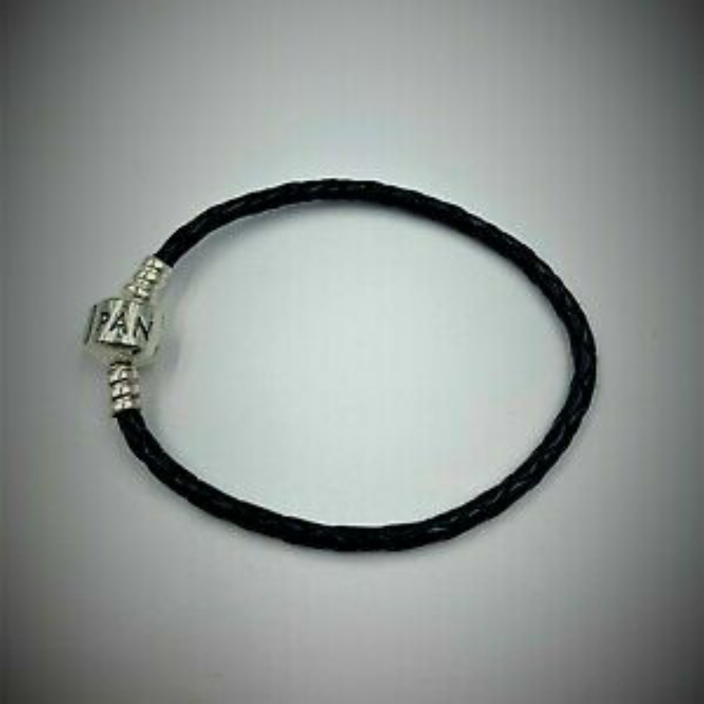 Authentic Pandora S925 ALE Single Black Leather Br